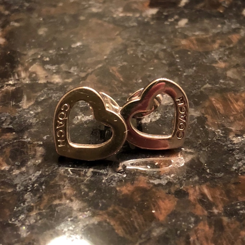 Coach Heart Earrings